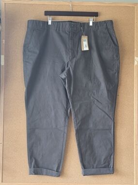 Eddie Bauer Legend Wash Boyfriend Pant 24W Gray NWT Chinos